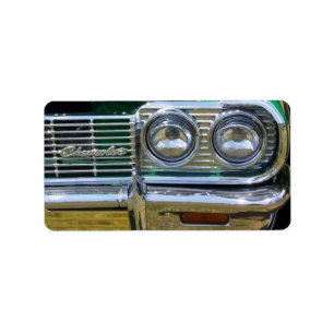 classic impala chrome with green paint label
