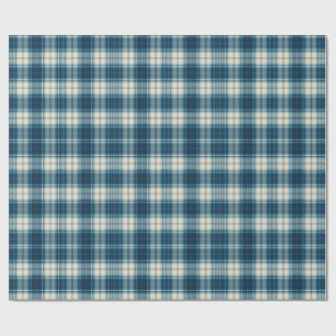Classic Indigo Plaid Wrap Wrapping Paper