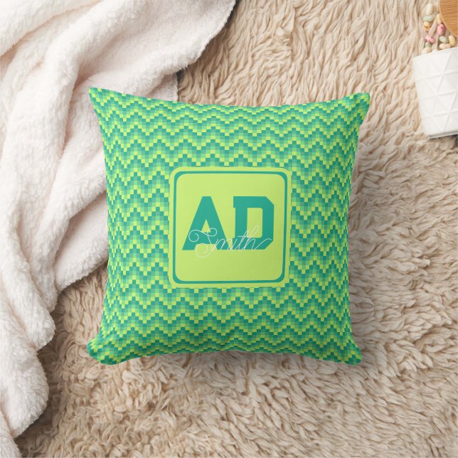 Classic Initial Custom Throw Pillow For Home Decor (Blanket)