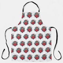 Classic Ink Aprons: Heart and Cupid Collection