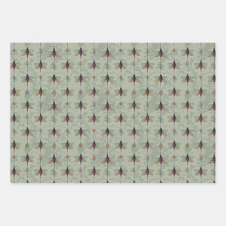 Classic Insects Pattern  Wrapping Paper Sheet