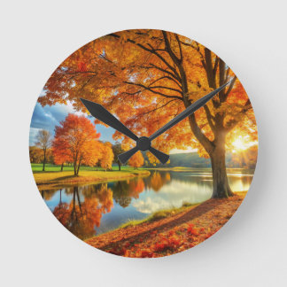 Classic Interior home Clock "Autumn Style"