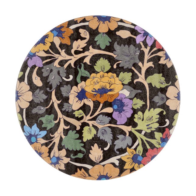Classic Islamic: Floral Seamless Ornament Cutting Board (Front)