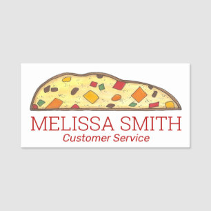Classic Italian Bakery Biscotti Pastry Name Tag