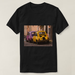 Classic italian Fiat 500 cars in Rome Italy T-Shirt
