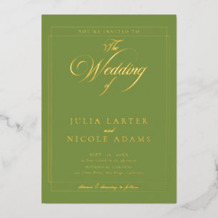 Classic Ivory Black Calligraphy Wedding
