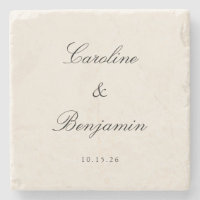 Classic Ivory Script Elegant Wedding Custom Name