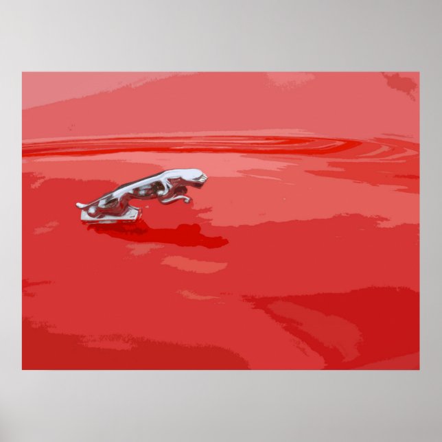 CLASSIC JAGUAR BONNET MASCOT POSTER (Front)