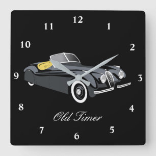 Classic Jaguar Car 'Old Timer' Wall Clock