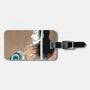 Classic Japanese Legendary Samurai Warrior Art Luggage Tag