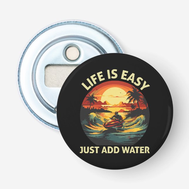 Classic Jet Ski skier Bottle Opener (Front)