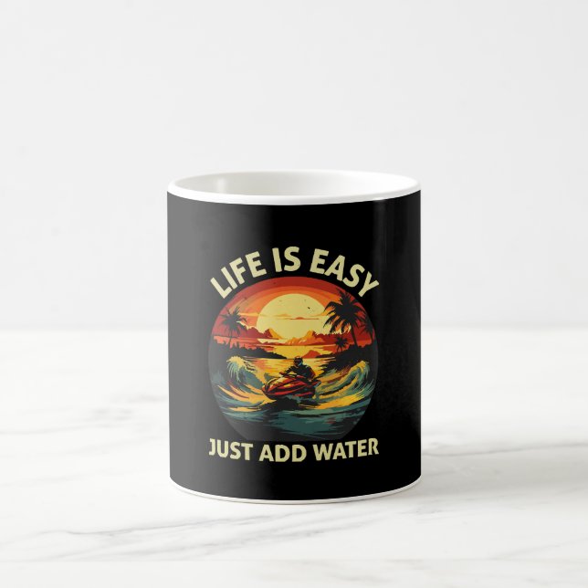 Classic Jet Ski skier Coffee Mug (Center)