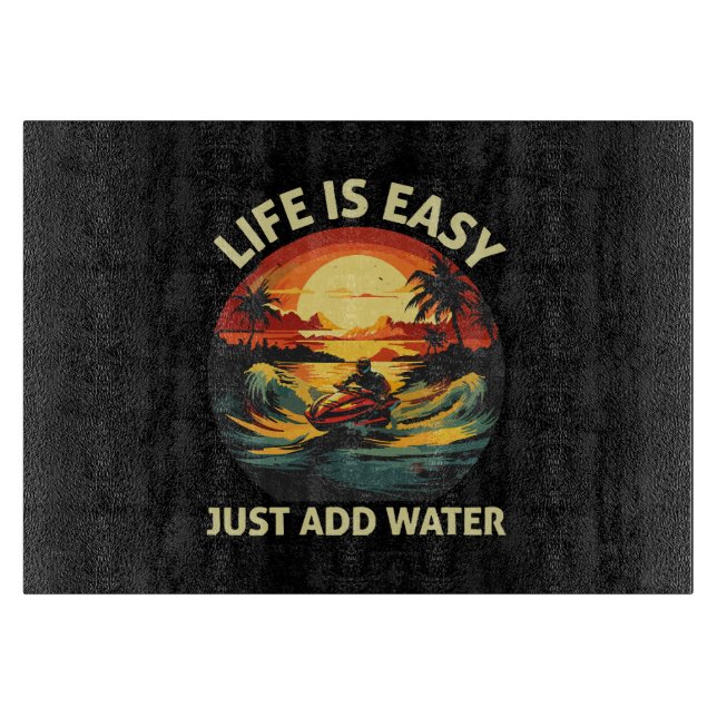 Classic Jet Ski skier Cutting Board (Front)