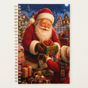 Classic Jolly Santa Claus Christmas Weekly Planner