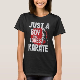 Classic Just A Boy Who Loves Karate - Martial Arts T-Shirt