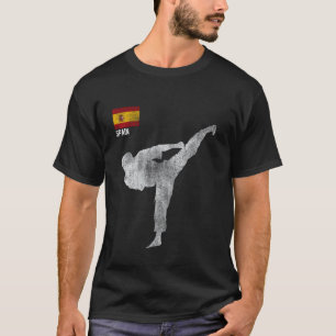 Classic karate team martial arts MMA kick Spain Sp T-Shirt