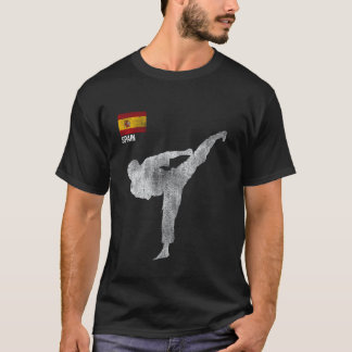 Classic karate team martial arts MMA kick Spain Sp T-Shirt