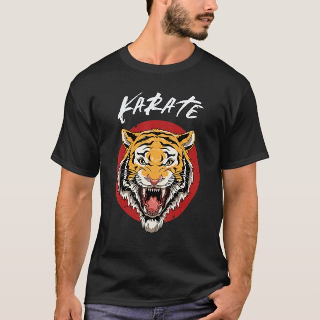 Classic Karate Tiger Head T-Shirt (Front)