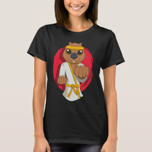 Classic Karate Wombat Cute Rodent Wildlife Animal T-Shirt