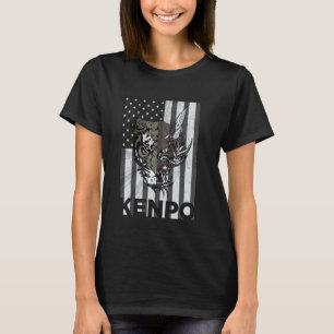 Classic Kenpo Karate Martial Arts American Flag T-Shirt