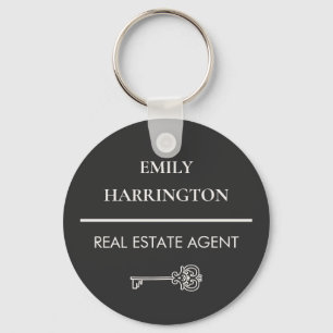Classic Key Neutral Real Estate Agent Ring