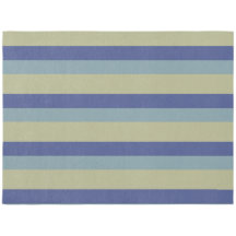Classic Khaki and Two Blues Striped Pattern