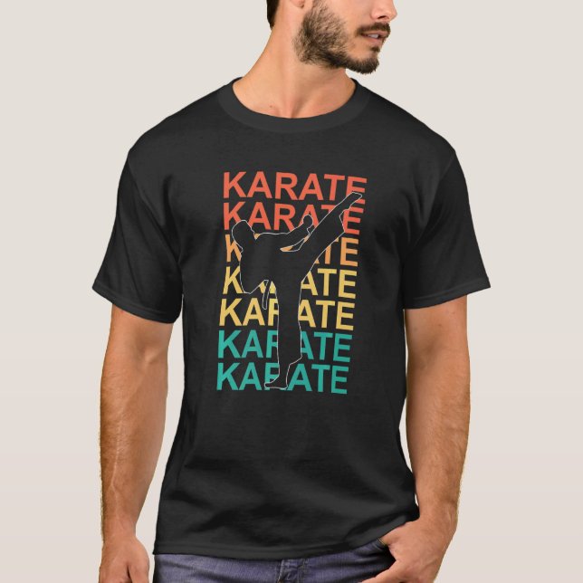 Classic Kick  Karate T-Shirt (Front)