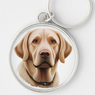 Classic Labrador Retriever Illustration Key Ring