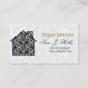 Classic Lace House Interior Designer Business Card
