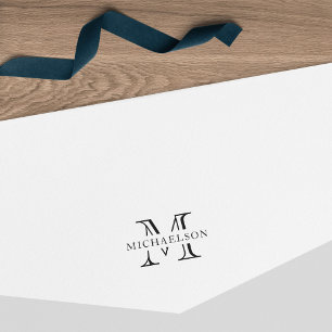 Classic Last Name Monogram  Self-inking Stamp