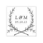 Classic Laurel Wreath Wedding Monogram