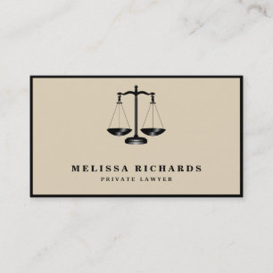 Classic Lawyer  Attorney Business Card