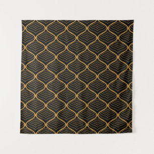 Classic Leaves Art Deco Pattern Tapestry