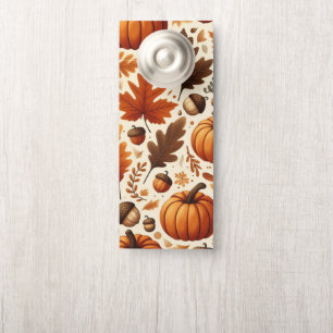 classic leaves/pumpkins/acorns Autumn Door Hanger