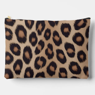 Classic Leopard Animal Print Brown Cheetah Accessory Pouch