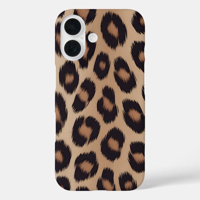 Classic Leopard Animal Print Brown Cheetah Case-Mate iPhone Case (Back)