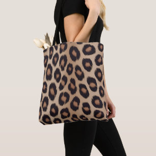 Classic Leopard Animal Print Brown Cheetah Tote Bag