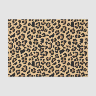 Classic Leopard Print Brown and Black Tissue Paper