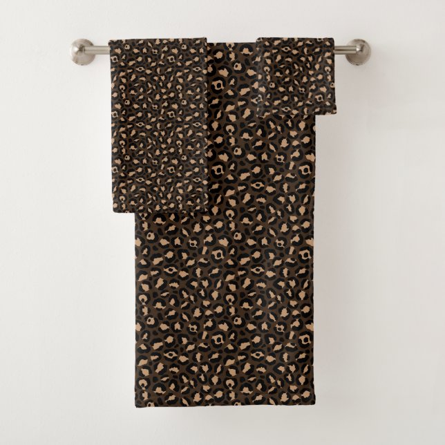 Classic Leopard Series Design 10 Bath Towel Set (Insitu)