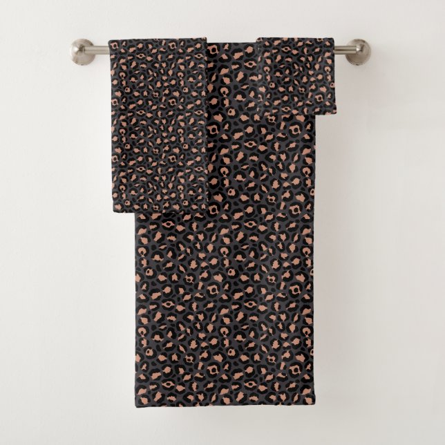Classic Leopard Series Design 11 Bath Towel Set (Insitu)