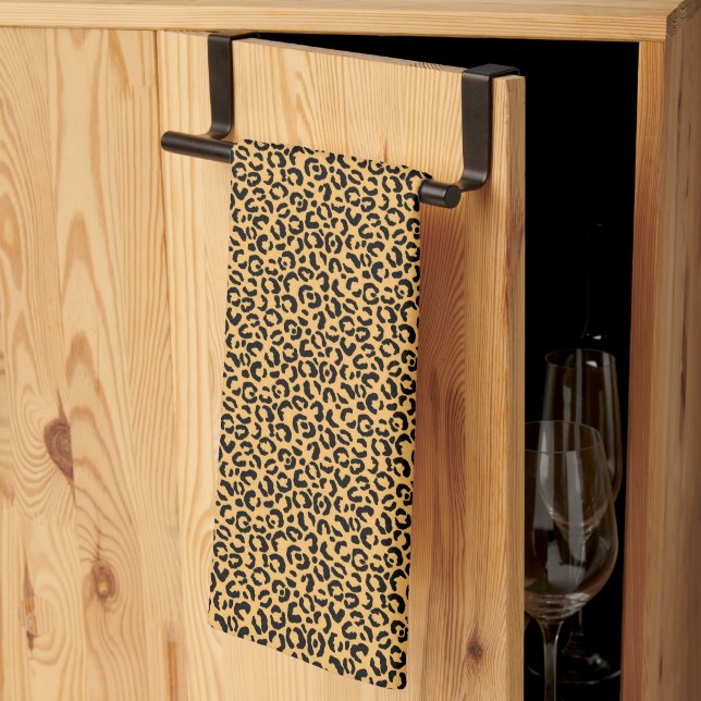 Classic Leopard Series Design 14   Tea Towel (Thirds Fold)