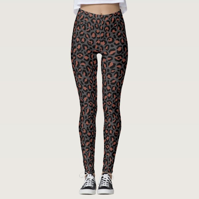 Classic Leopard Series Design 2  Leggings (Front)