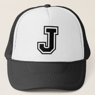 Classic Letter "J" Trucker Hat