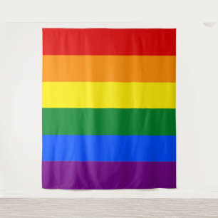 Classic LGBTQ Gay Pride Rainbow Flag Tapestry
