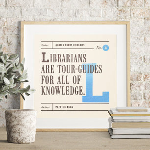 Classic Library Quote by Patrick Ness Poster
