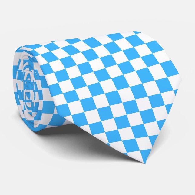 Classic light blue chequerboard  tie (Creator Uploaded)