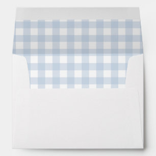 Classic light blue preppy baby boy shower Envelope