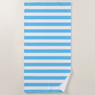 CLASSIC LIGHT BLUE STRIPED BEACH TOWEL