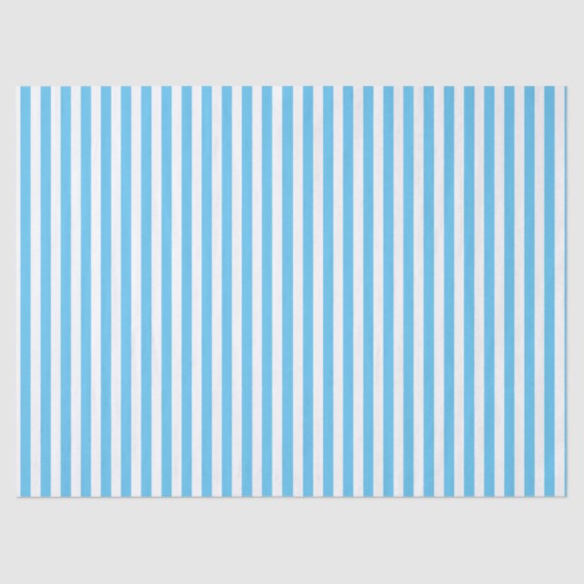 CLASSIC LIGHT BLUE STRIPED TISSUE PAPER (Front)