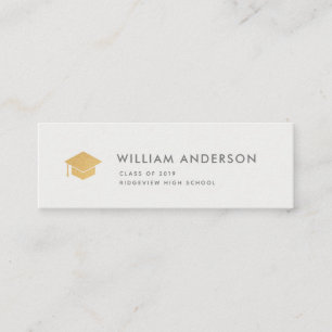 Classic Light Grey Graduation Insert Name Card
